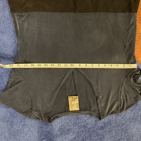 Anthropologie Dolan Colorblock Shift Dress Navy Blue Black Medium Petite - Picture 11 of 11